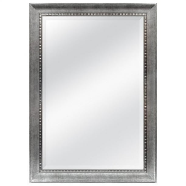 Silver MCS 24x36 Inch Sloped Mirror with Dental Molding Detail 29.5x41.5 Inch Overall Size 20565 Silver MCS 24x36 Inch Sloped Mirror with Dental Molding Detail 29.5x41.5 Inch Overall Size 20565